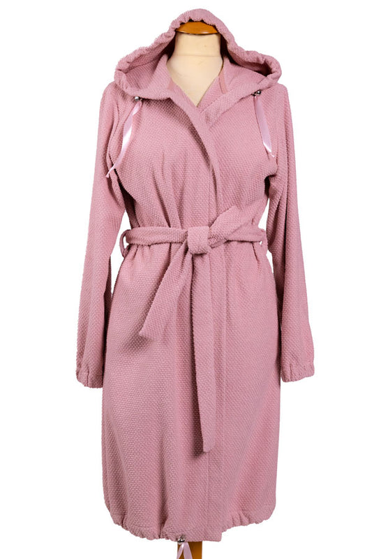 Kopalni plašč VJSnature pike frotir - umazano roza