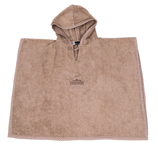 Kopalni pončo frotir premium - rjav