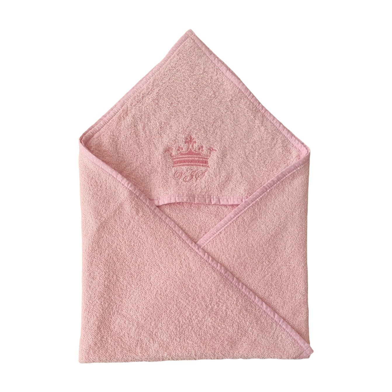 Brisača s kapuco frotir premium-roza