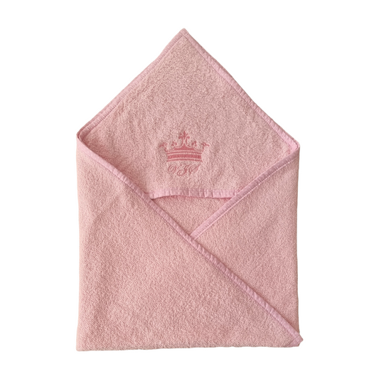 Brisača s kapuco frotir premium-roza