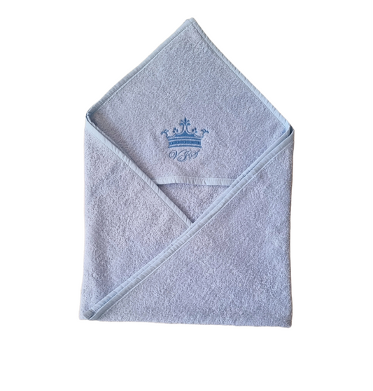 Brisača s kapuco frotir premium - svetlo modra