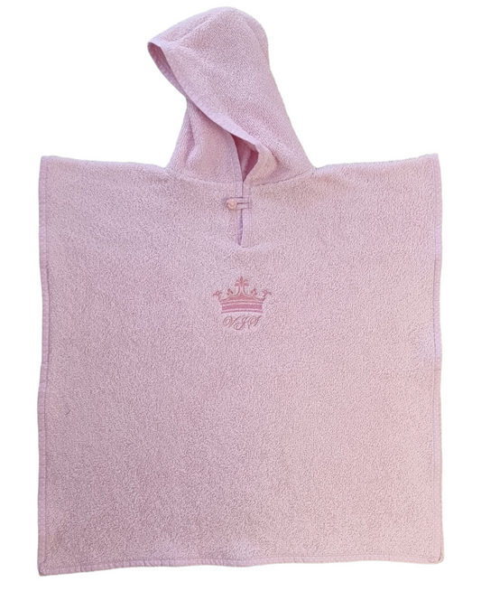 Kopalni pončo frotir premium - roza
