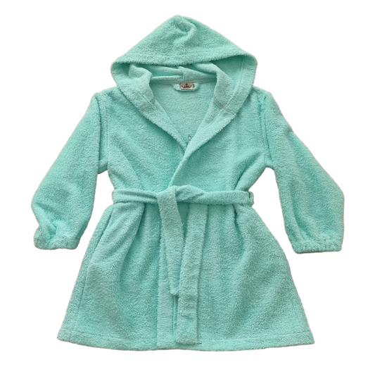 Kopalni plašč frotir premium - turkizna