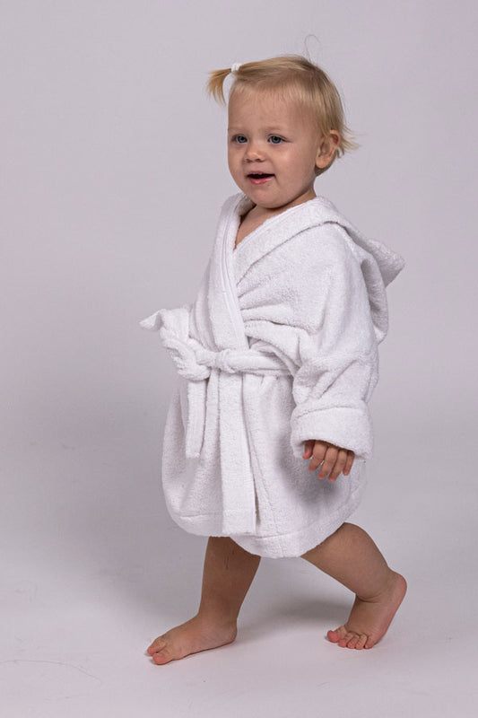 Kopalni plašč frotir premium - bela